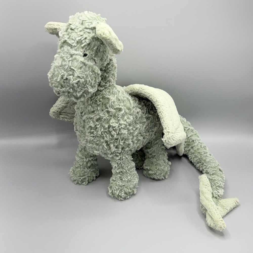 Jellycat Drake The Dragon Plush Stuffed Animal Toy Sage Green 17"